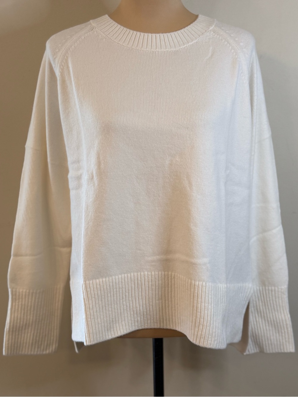 Banana Republic Factory Cream Crew Neck Sweater
